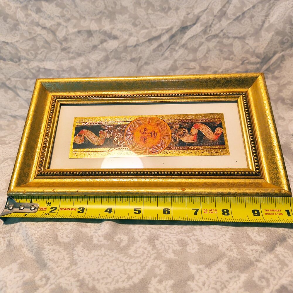 Pier 1 print -Soliel detail - gilded 17th-18th century atlas imagery SKU#1501885 - Picture 6 of 14